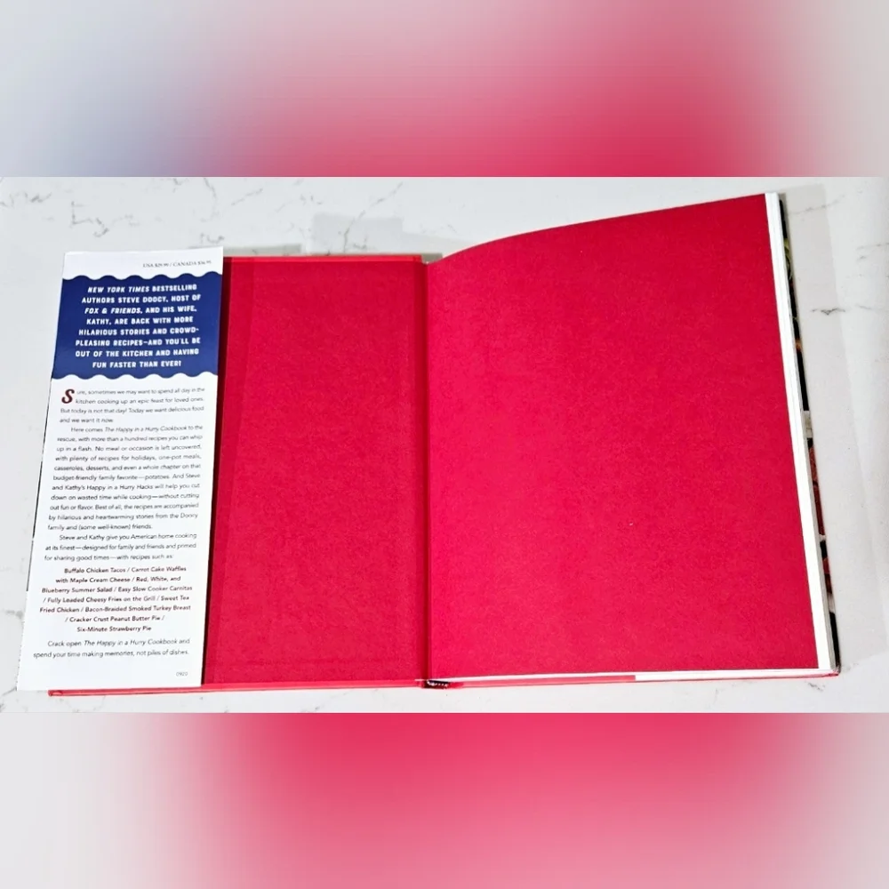 BOGO The Happy in a Hurry Cookbook by Steve and Kathy Doocy Harcover